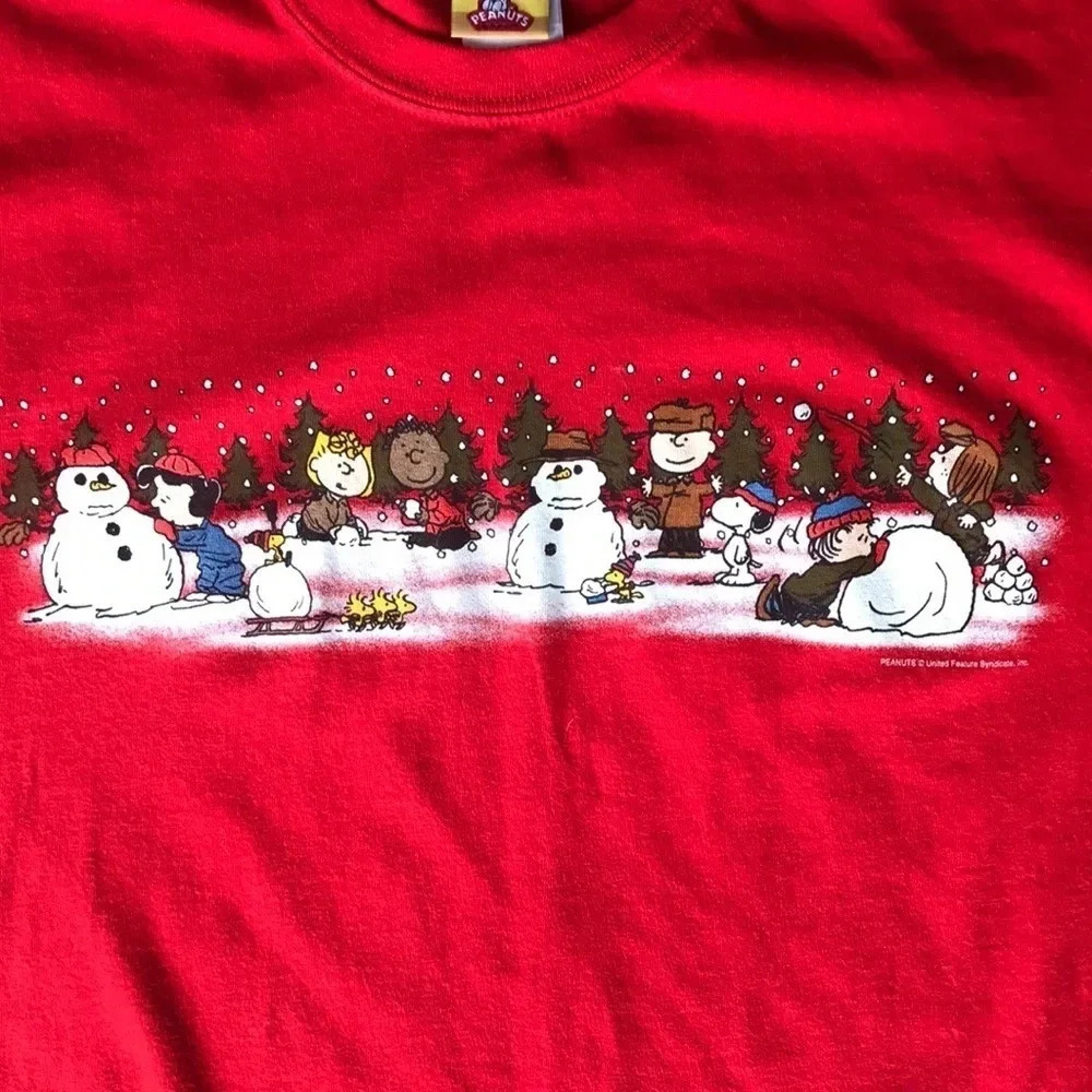 "Peanuts" Christmas Tshirt Size Large - Picture 5 of 6